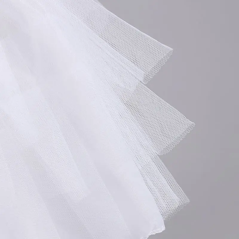 Одежда горничной лолиты для костюмированной вечеринки короткая Нижняя юбка с кринолином для девочек балетная сетчатая трикотажная