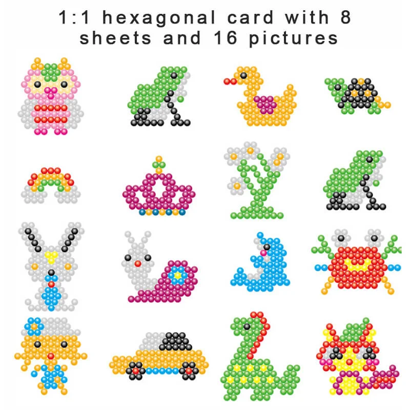 Magic Beads Set Ball 24 Colors 5mm Diy Spray 3d Handmade Puzzle Crystal Refill Water Beadspack Templates Pen Accessories Tray