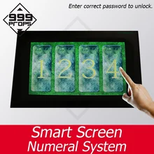 999 реквизит Smart screen Numeral system Prop реальная жизнь номер побега введите правильный пароль, чтобы разблокировать takagism поставщика игр