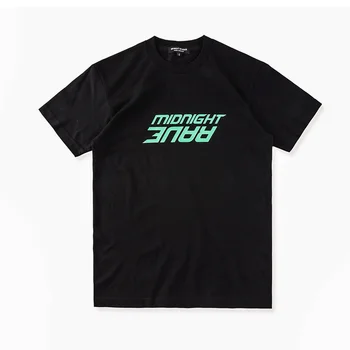 

2018ss Collection AWGE X MIDNIGHT STUDIOS Letter Printed Women Men T shirts tees Hiphop Cotton Men T shirt