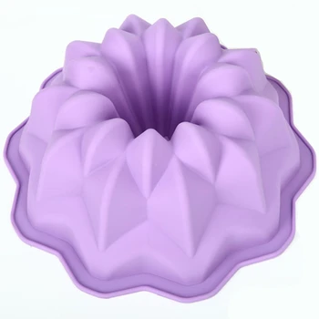 

Silicone Cake Pan Mold bakeware molds Big Flower Round Silicone Cake Mold Oven Baking Tools Chiffon Cake Mold Tray K930
