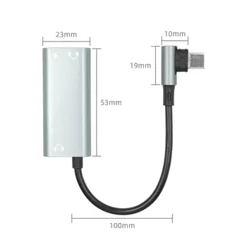 

3.5mm AUX Audio Cable 2 in 1 USB Type C Charge Audio Adapter for Max 2/Pro Headphone Car USB-C Charger Cable for Xiaomi