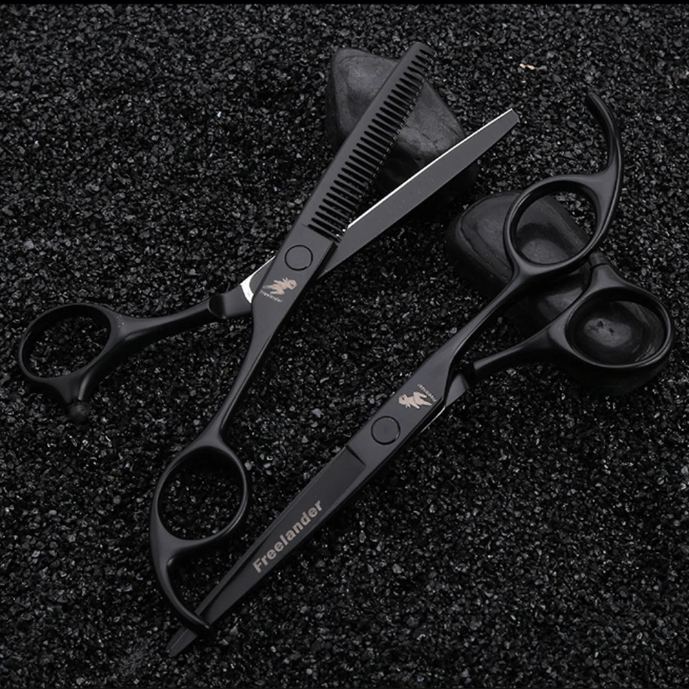 

6 INCH Japan Steel 440C Barber Hairdressing Scissors Cutting Shears Thinning Scissors Professional Human Hair Scissors