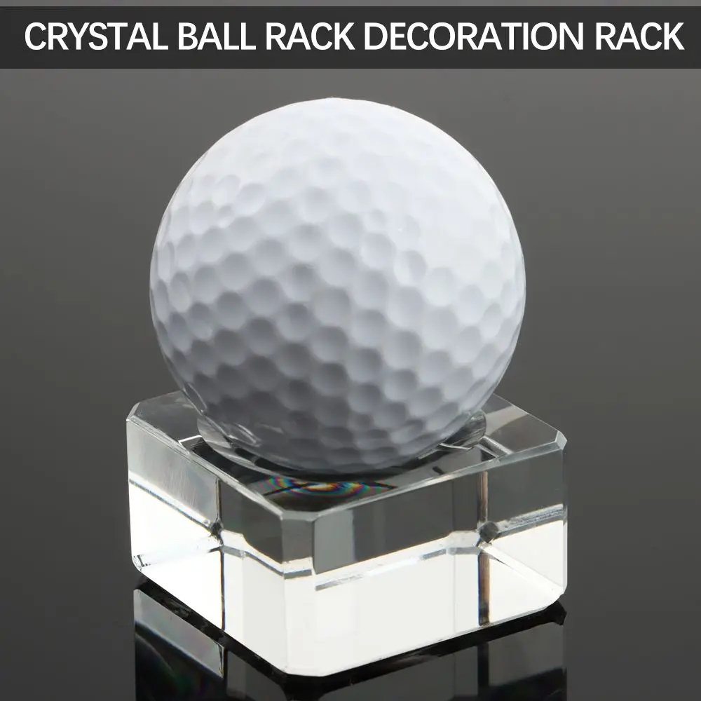 Square Glass Crystal Sphere Base Transparent Support Glass Holder Ball Display Stand Pedestal Holder Home Decor