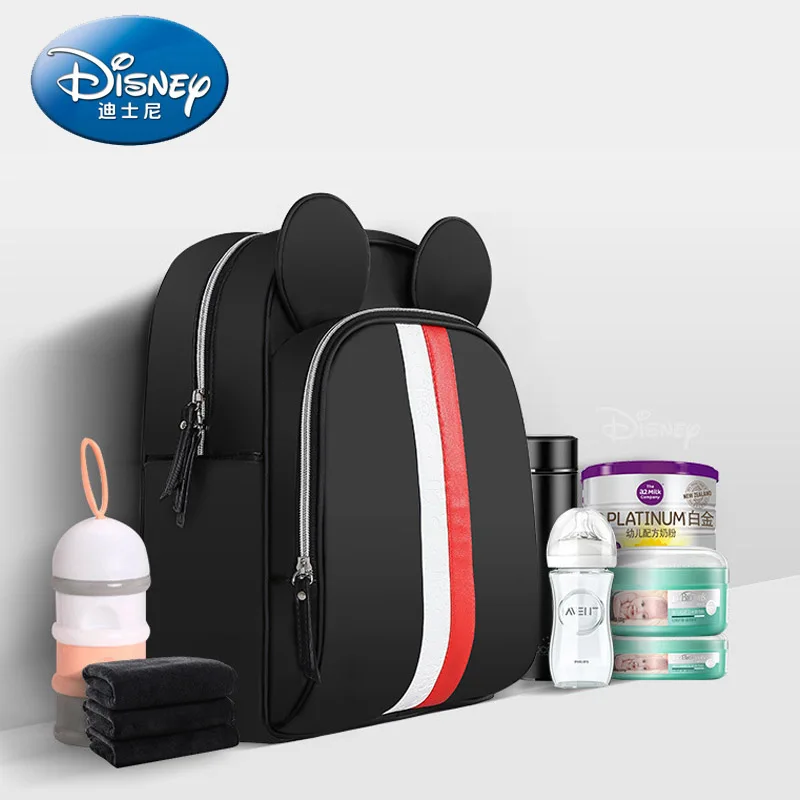 Disney детские пеленки мешок Мумия материнства USB Отопление подгузник сумка рюкзак дизайнера коляски кормящих мешок