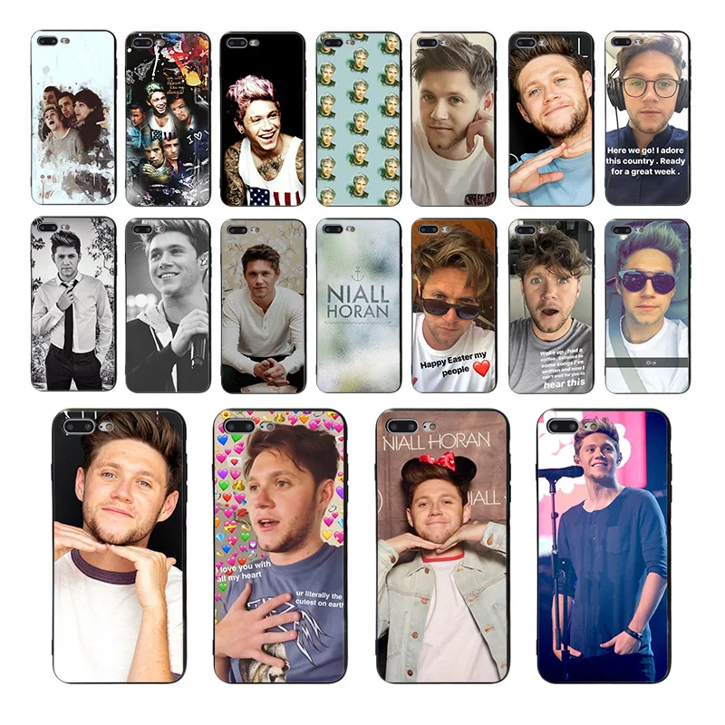 

IMIDO Soft phone case for iphone 11 pro 7 8 6 6s plus X XR cover xs max 5s se 5 10 Niall Horan One Direction TPU shell Coque
