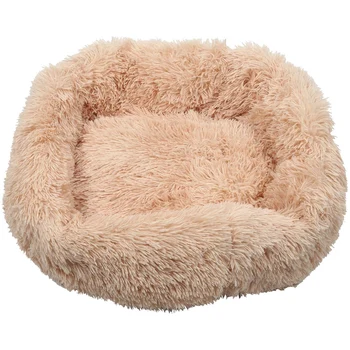 

Dog Bed Cat Bed Cushion Bed Faux Fur Donut Cuddler for Dog Cat Joint-Relief and Improved Sleep