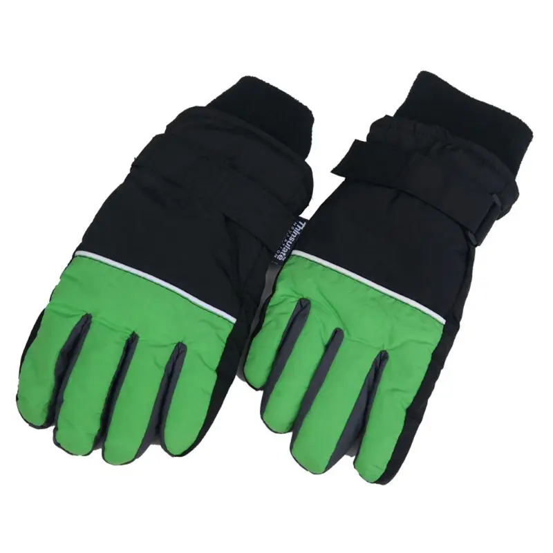 Детские лыжные перчатки, зимние теплые водонепроницаемые ветрозащитные зимние перчатки для мальчиков и девочек, лыжные перчатки для велоспорта, альпинизма