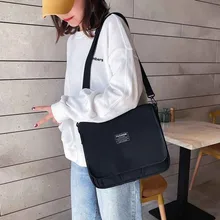 Ретро Женская одноцветная сумка через плечо Большая вместительная Холщовая Сумка на плечо высокое качество маленькая квадратная сумка Bolsa Feminina AA