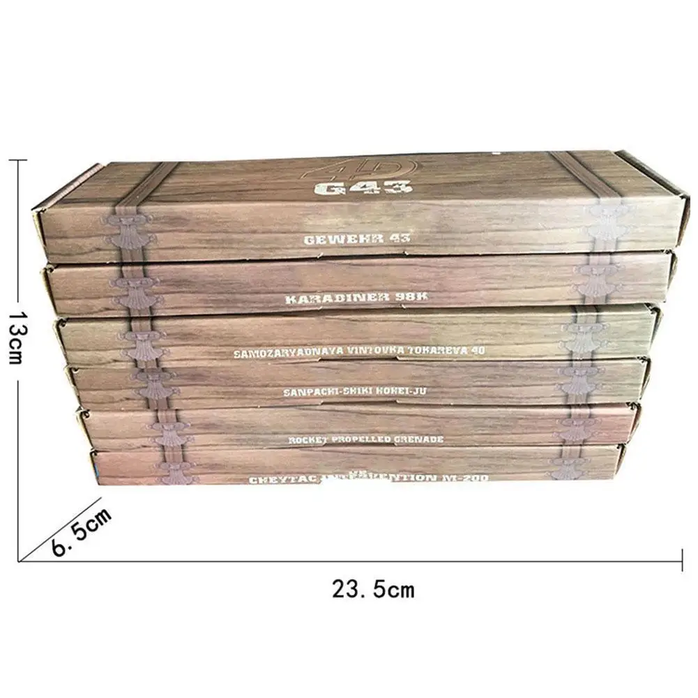 A Set Of 6 Boxes 1:6 World Famous Spearmen Gun Model Color Gift Box Finished 4D Packaging Toy E5P9 | Игрушки и хобби