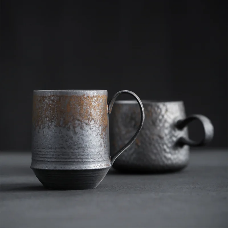 Vintage Coffee Mugs Made Japan | Handmade Stoneware Coffee