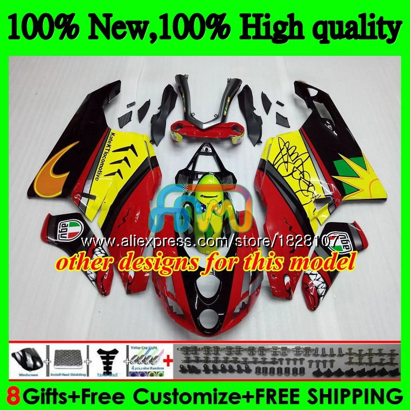 OEM тело для поездок на мотоцикле DUCATI 749R 999R 749S 999 S 749 999 05 серый белый 06 Кузов 79BS. 73 749-999 CC 749 999 S R 2005 2006 комплект обтекателей