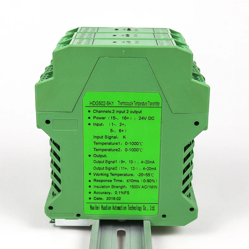 Transmetteur d'isolateur de signal analogique pt100 4 20ma de