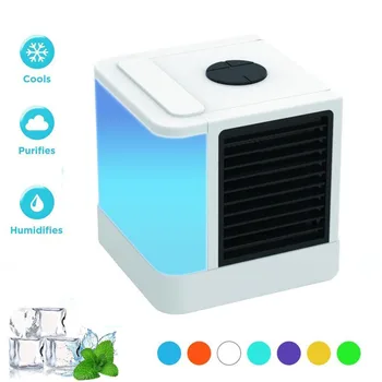 

Mini Air Conditioners Personal space Cooler Portable LED Table Fan Speed Ultra-Quiet Arctic Air Humidifier Purifier Room Cooling