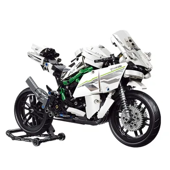 

Motorcycle MOC Bricks H2R Speed Racing Car Set Technic Car Building Blocks Autocycle Racing Vehicles Technic Toys Gifts