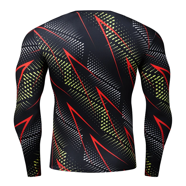 Kompressionsshirt aus Polyester, schnell trocknendes T-Shirt, einzigartiger Schlangenmuster, atmungsaktiv, stilvolles Design für Freizeitkleidung – Detail 3