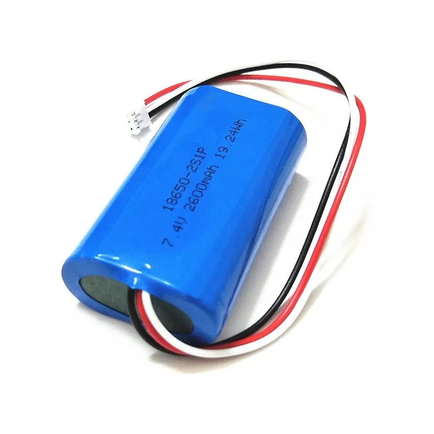 NTC защита 7,4 v 18650 2s1p 2600mAh аккумулятор с pcb и разъемом