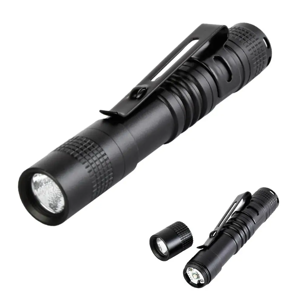 DEL Aluminium Mini Pocket Size torch flashlight small Superbright