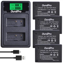 DuraPro 4 x 1040mAh LP-E17 LP E17 Camera Battery+ LCD USB Dual Charger for canon EOS Rebel T6i 750D T6s 760D M3 8000D Kiss X8i