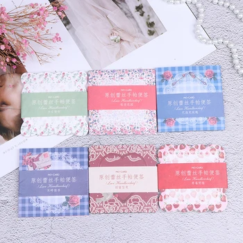 

30 Sheets Flower Pattern Decorative Paper Memo Pad Note Diary Decorative Paper