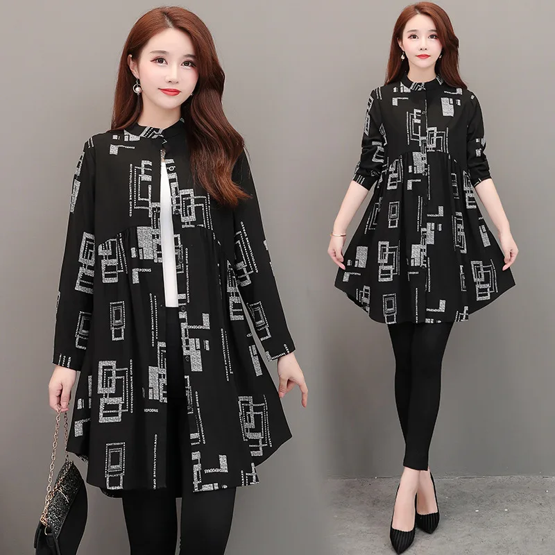 

Trench Coat Women's Mid-length Korean-style 2019 Autumn Clothing New Style Popular Loose Fashion Casual Spring And Autumn Book-S