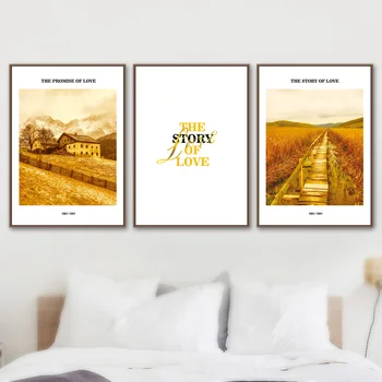 

Decorative Painting Retro Still Life Architectural Canvas Painting Home Decoration Yellowing Memory Old Photo Decoration Wall