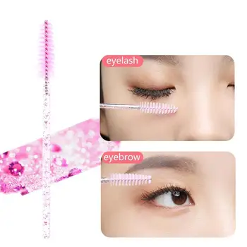 

50pcs Eyelash Brushes Makeup Brushes Disposable Mascara Applicator Brush Eye Tool Lashes Spoolers Makeup Cosmetic Wands X7W5