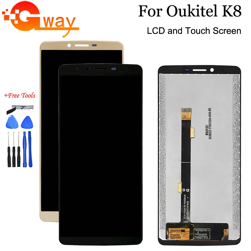 Высокое качество для 6 0 &quotOukitel K8 ЖК-дисплей и кодирующий преобразователь