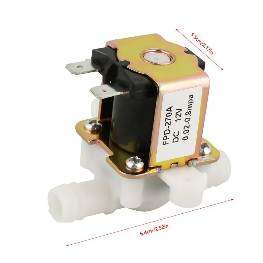 Заподлицо клапан DC12V OD12mm электромагнитный клапан нормально закрытый поток воды переключатель MF