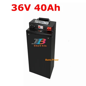

36v 40ah 1000w lithium battery with bluetooth function for power wheelchair rickshaw fishing boat caravan +3Acharger