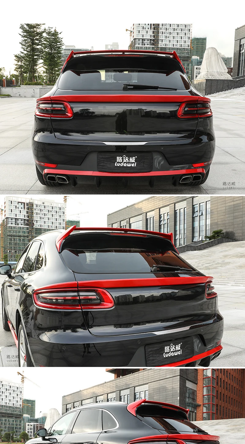 Спойлер для Porsche Macan Boxter крыло спойлера Высокое качество ABS модификации автомобиля аксессуары