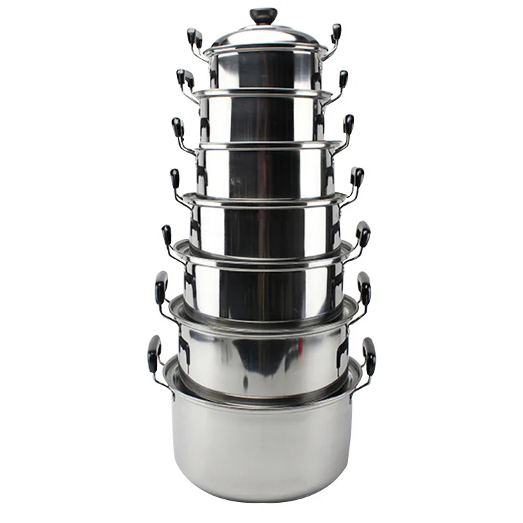 

Stainless Steel Export Foreign Trade Set li yipinguo Dual Handle American-Style gao guo Multi-Purpose Stew Pot with Magnetic Pot