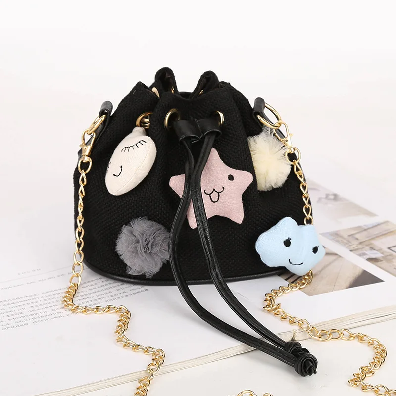 

2020 summer handbags new fashion tide dolls with bucket bag Korean version of the mini chain diagonal small bag