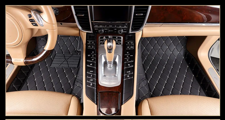 Кожаный Автомобильный Коврик для porsche panamera 2010- 2013 2012 Аксессуары 971 970 ковер