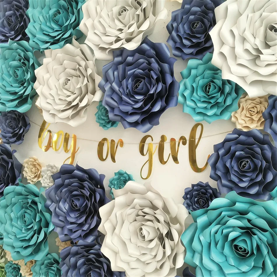 Flores De Papel Gigantes Para Decoração De Parede, Cenários De DIY,  Decoração Pendurada, Flores Para Escritório, Ideais - AliExpress, image size:950x950