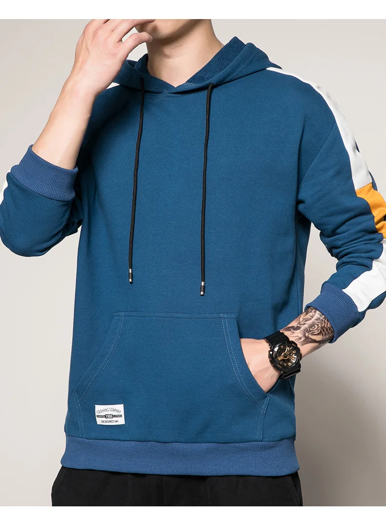 Men's Casual Hoodie in Black