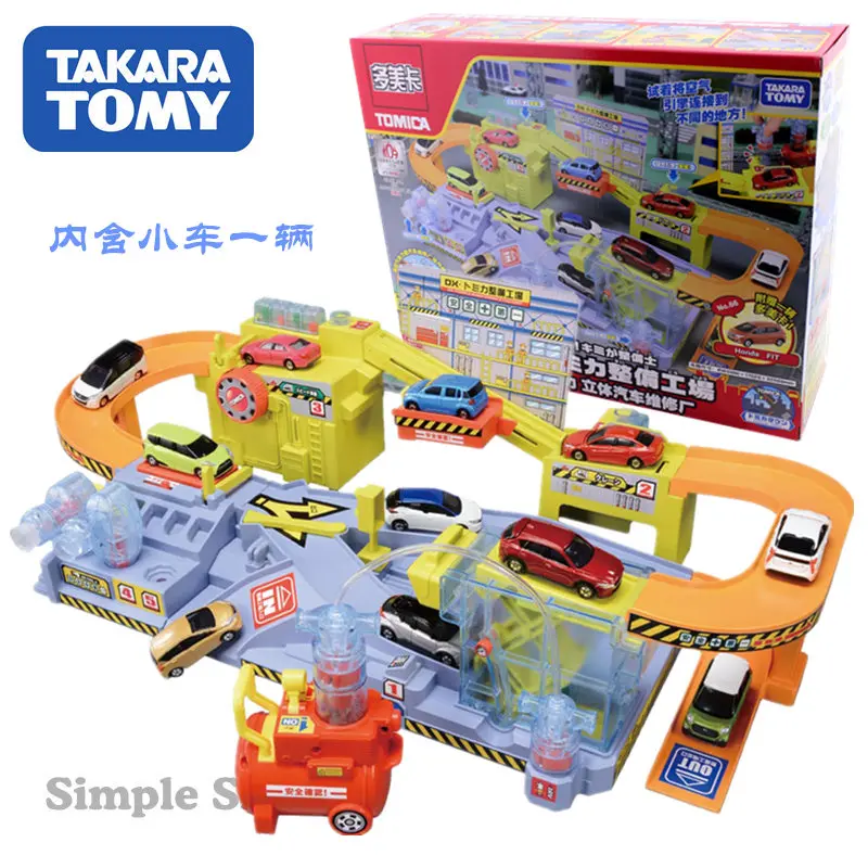 Takara Tomy Tomica Town Dx фабрика по обслуживанию энергии воздуха игрушки Playset(без автомобилей) вы механик DX Tomica завод по обслуживанию