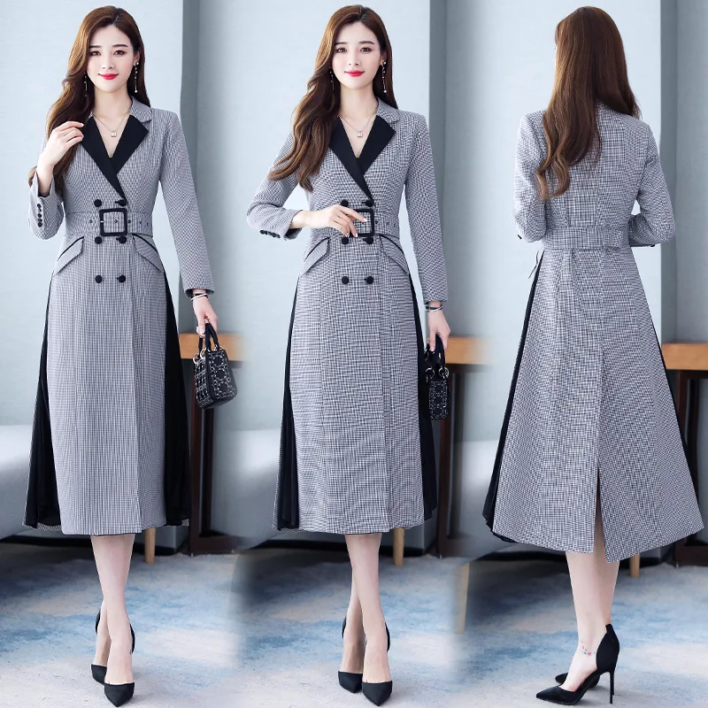 

Solid Color Fashion Dress Comfortable Elegant Slim Fit Slimming Ladies' Trend Versatile Mid-length