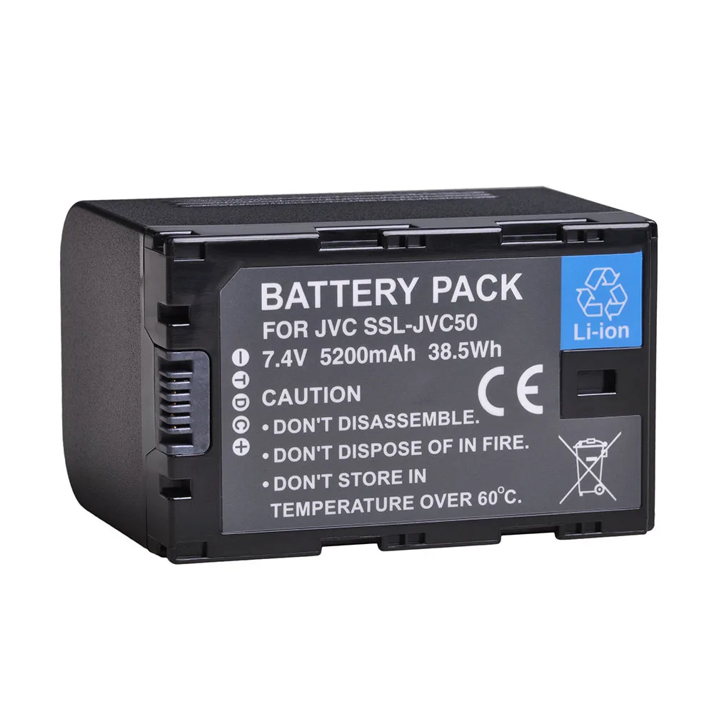 Batteria SSL-JVC70 per videocamere JVC Gy-HM250, Gy-HMQ10, Gy-LS300, Gy-HM200 e Gy-HM600 39