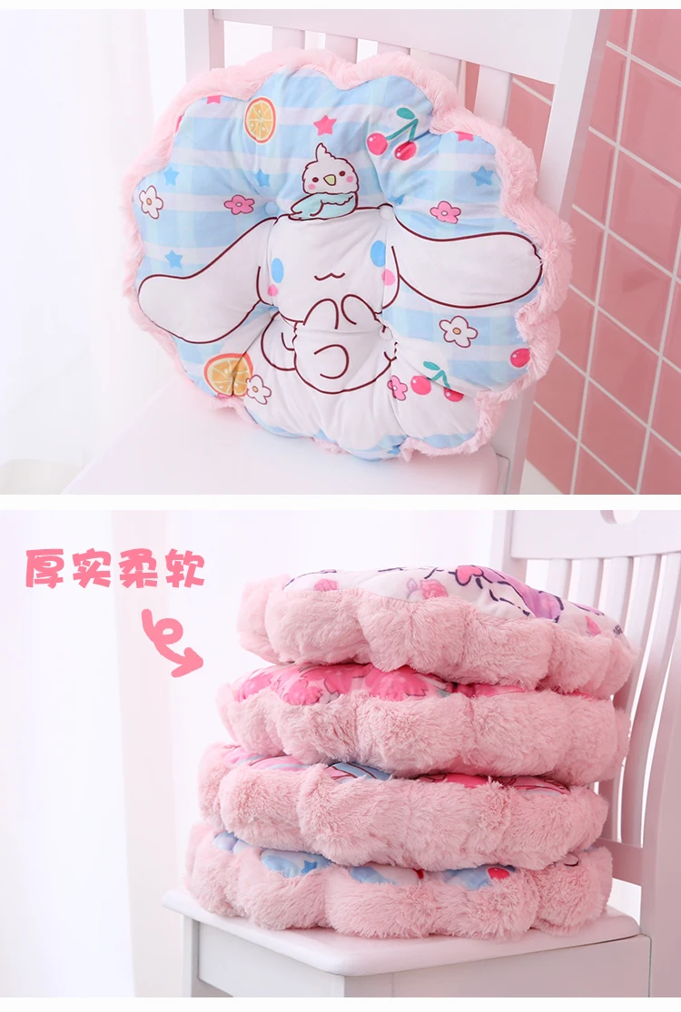 Hello kitty Милая мультяшная Сидящая Подушка для офиса сидячая Подушка для спальни подушка для кошки подушка для обеденного стула зимняя плюшевая подушка