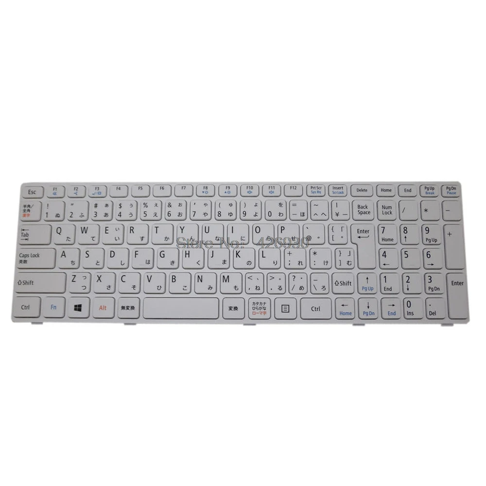 Клавиатура для ноутбука NEC LaVie E LE150/J MP-12G90J0-6981 PK130UH1A00 Japanese JP JA White с рамкой Новинка |