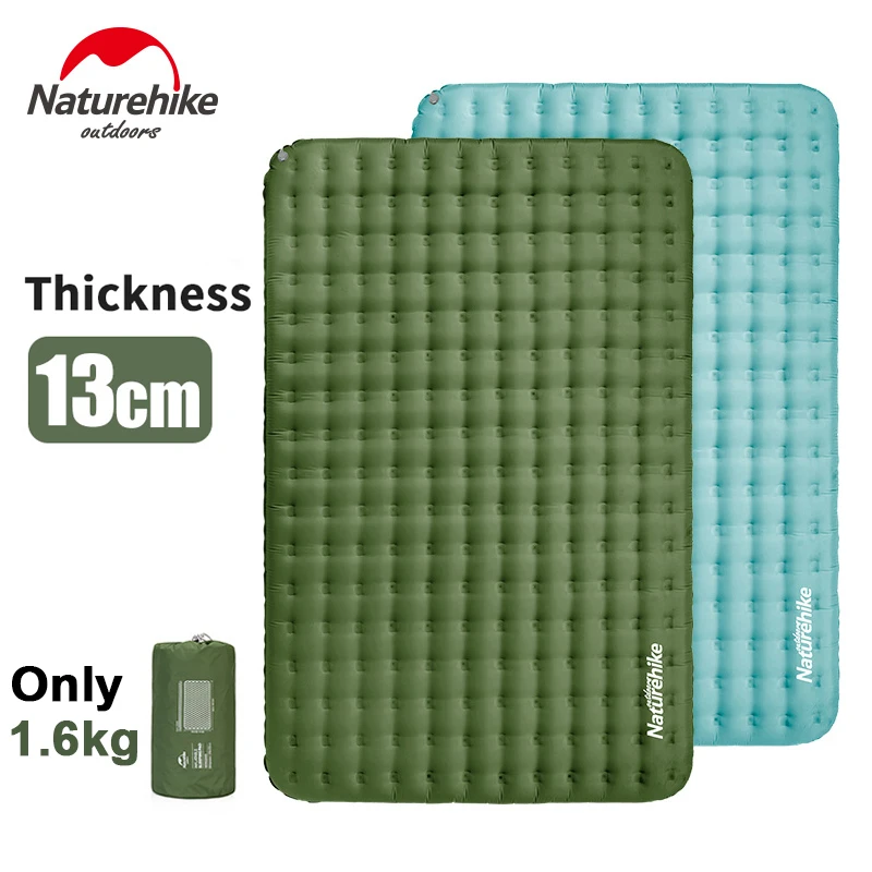 Naturehike надувной матрас для кемпинга 2 человек утолщенный 13 см Сверхлегкий ТПУ водонепроницаемый тент коврик