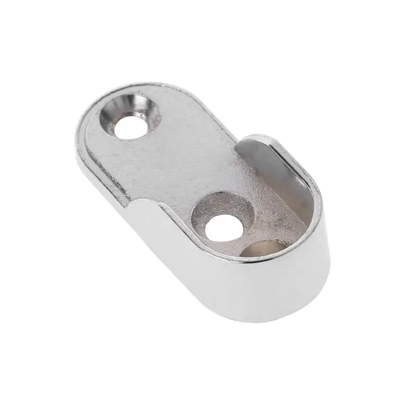 

2pcs Wardrobe Clothes Tube Support Closet Rod Pole End Bracket Thickening Holder