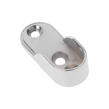 

2pcs Wardrobe Clothes Tube Support Closet Rod Pole End Bracket Thickening Holder