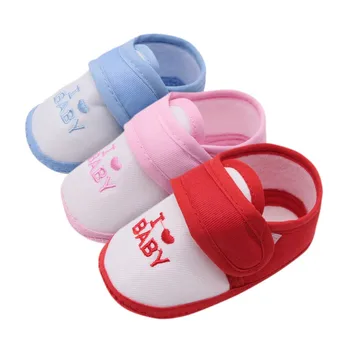

Baby Girls Shoes Newborn Babies Casual Shoes Cotton First Walkers Non-slip Breathable Shoes 0-18M