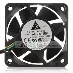 Ventilateur de refroidissement pour ordinateur, Original, Double boule, 4 fils, 6 cm, 6 CM, 12V, 6025 a, AFB0612EH 