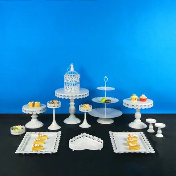 

Tobs white wedding cupcake stand set cystal cake stand