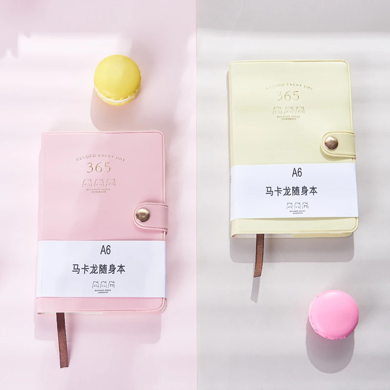 DADAA Macaron цветной ноутбук PU A6 утолщенный карманный блокнот горизонтальный ноутбук 1 шт