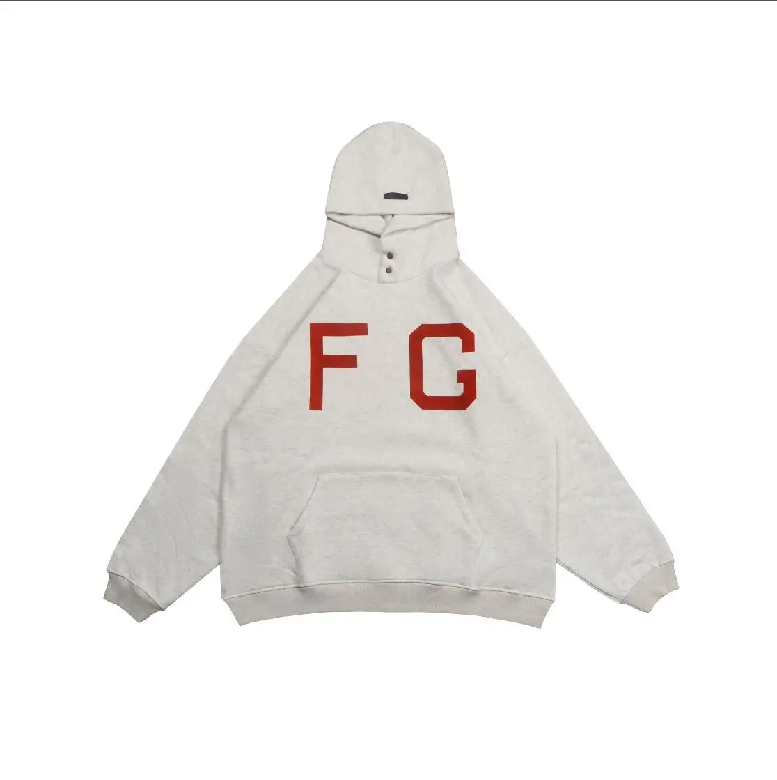FEAR OF GOD Red FG Rich Letters Hoodie 