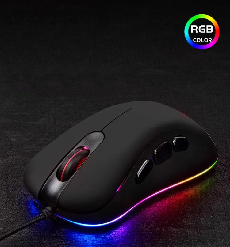 4000 dpi Ajazz AJ118 Pro эргономичная RGB подсветка USB Проводная игровая макро-мышь программируемая Esport настольная мышь для ноутбука игровая мышь